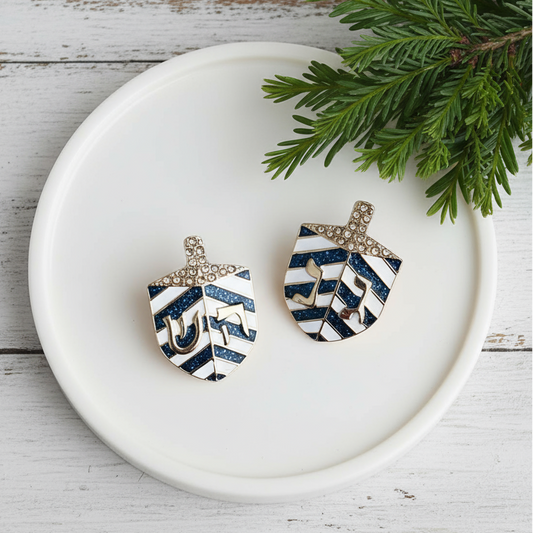 Sevivon Hanukkah Dreidel Earrings