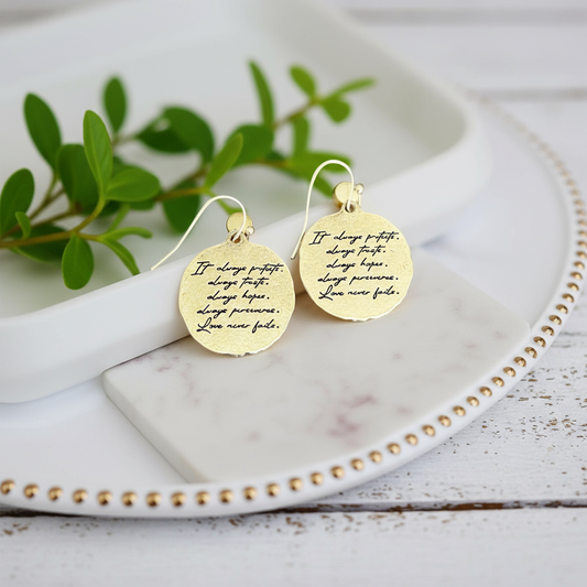 Love Never Fails Earrings