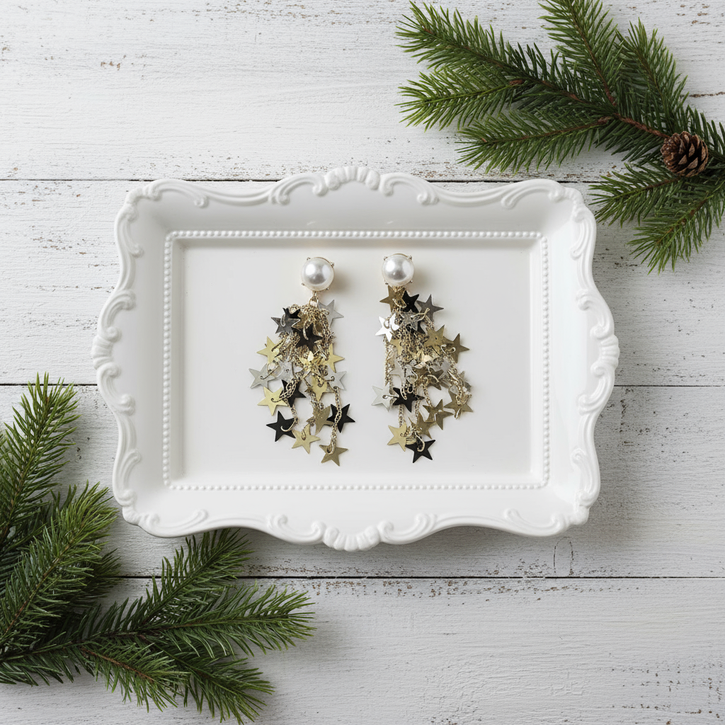 Confetti Sparkle New Year Earrings