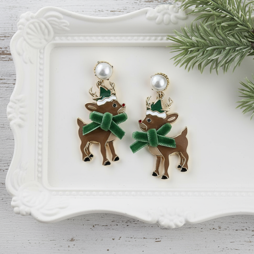 Dasher & Dancer Reindeer Earrings