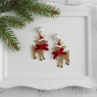 Dasher & Dancer Reindeer Earrings