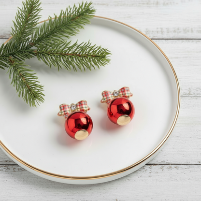 ‘Tis the Season Christmas Ornament Earrings