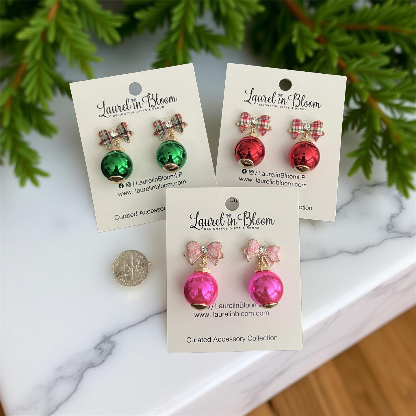 ‘Tis the Season Christmas Ornament Earrings