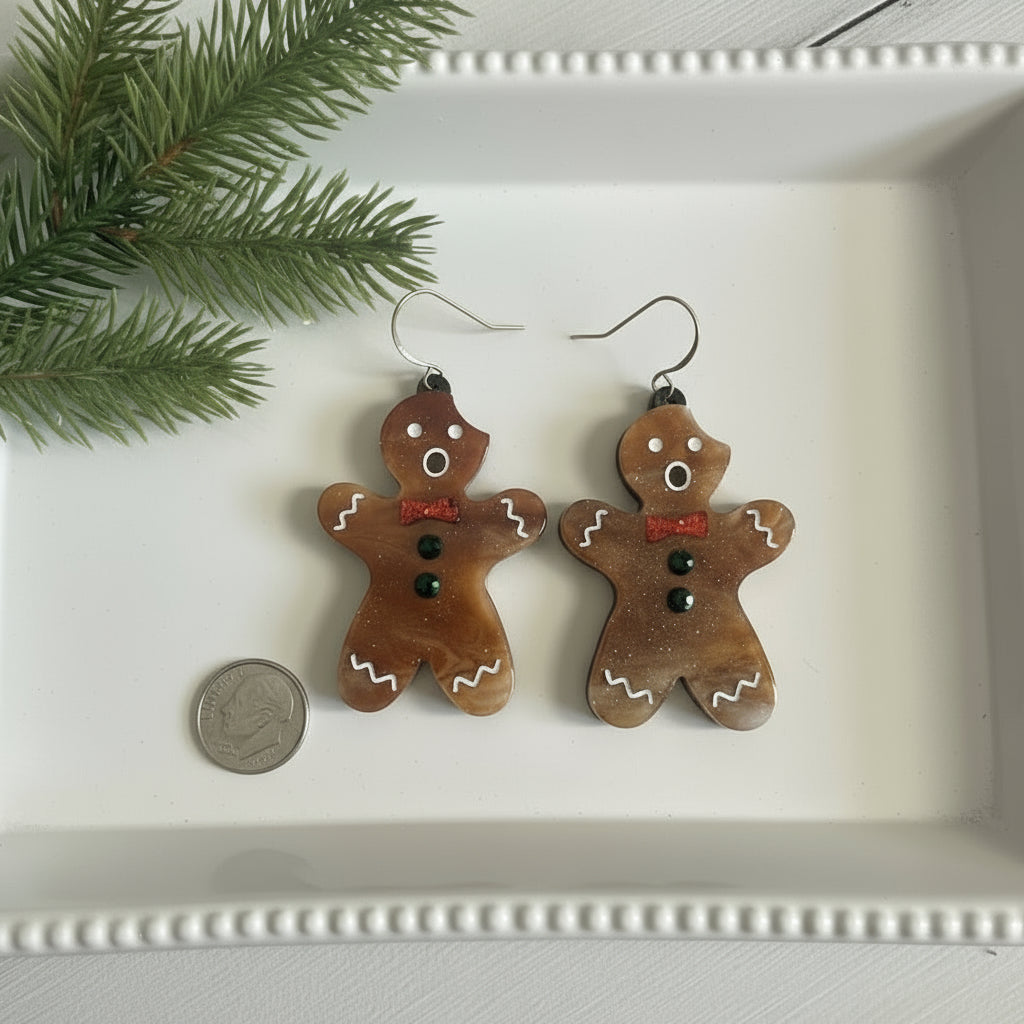 Oh Snap! & Snap Happy! Gingerbread Cookie Earrings