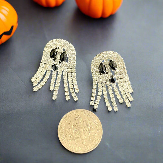 Boo! Crystal Earrings