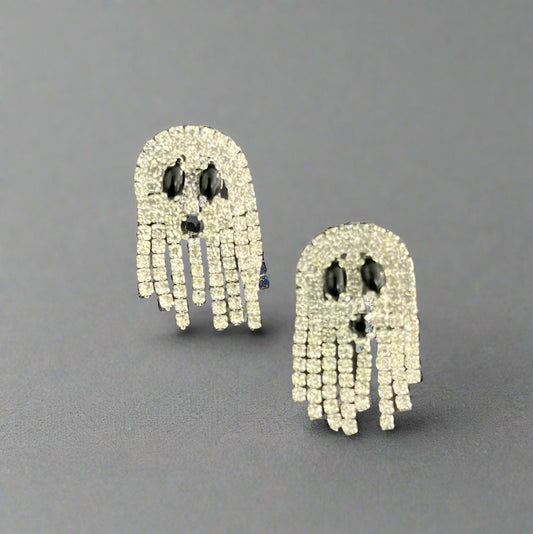 Boo! Crystal Earrings