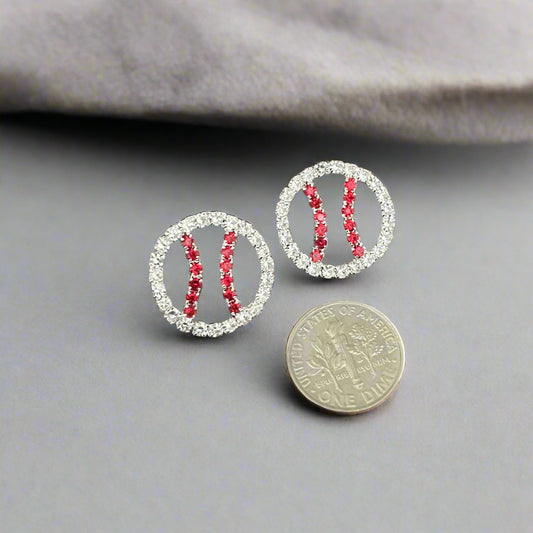 Pitch Perfect Baseball Earrings