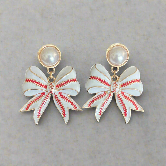 Pearly Baseball Bows