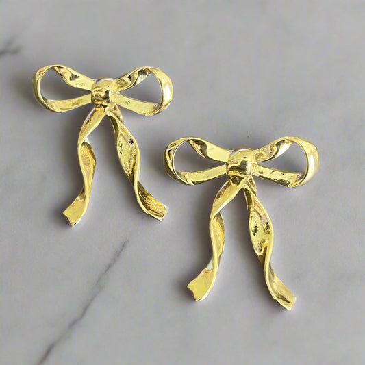 Pretty Bow Dangles Earrings