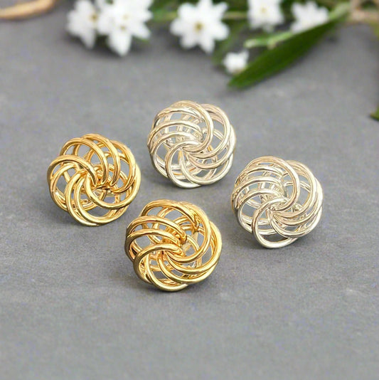 Layered Love Knot Earrings