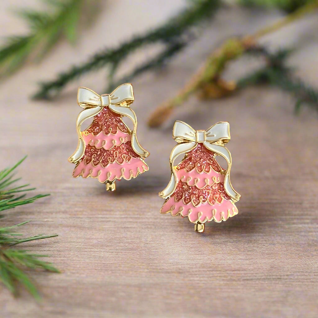 Winter Wonderland Christmas Tree Earrings