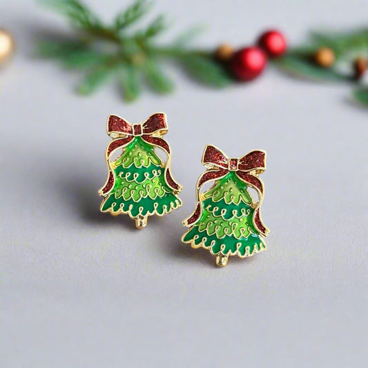 Winter Wonderland Christmas Tree Earrings