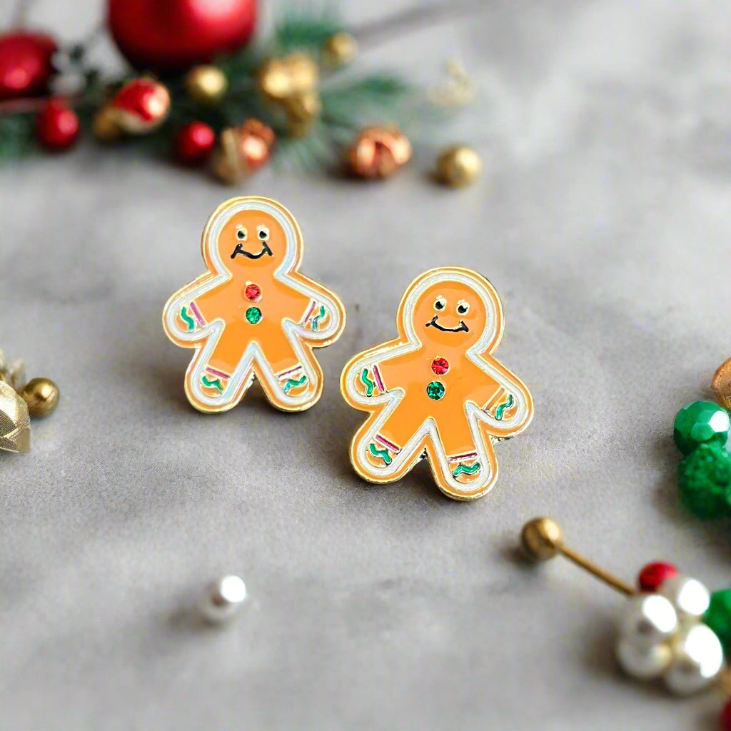 Mr. Gingerbread Man Earrings
