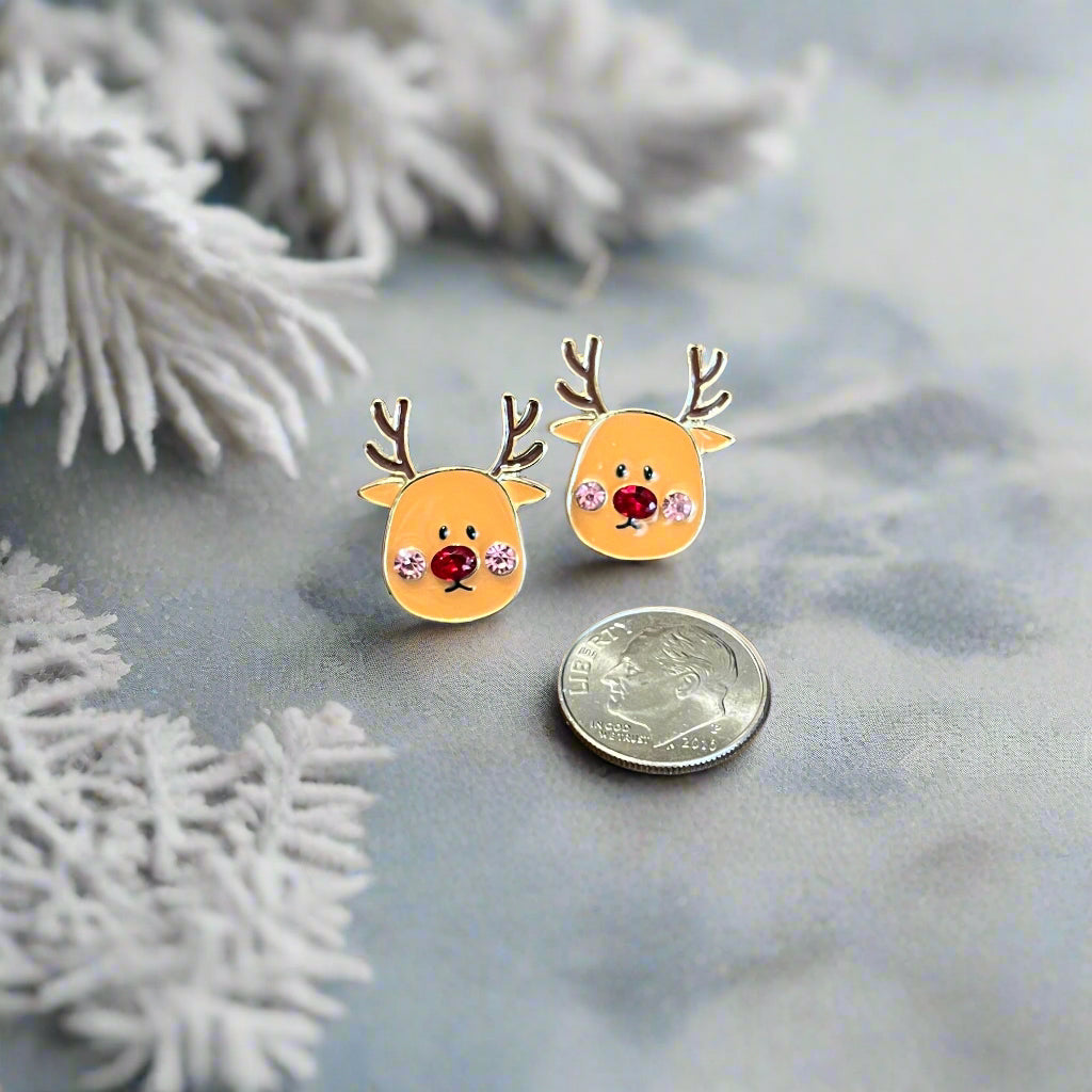 Little Rudy Reindeer Earrings