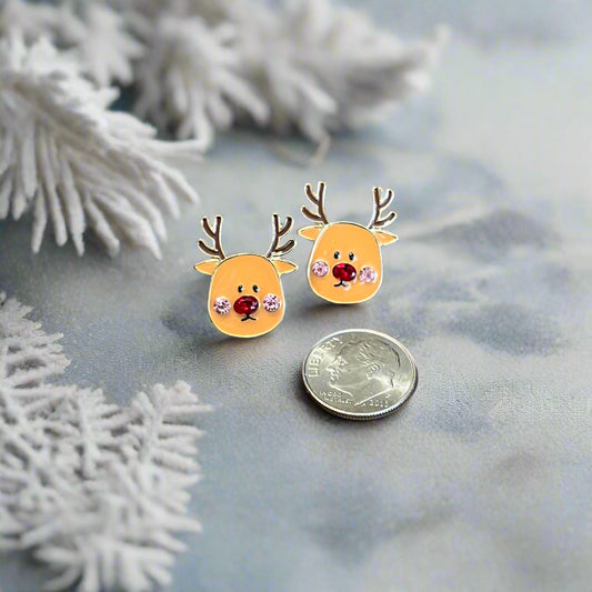 Little Rudy Reindeer Earrings