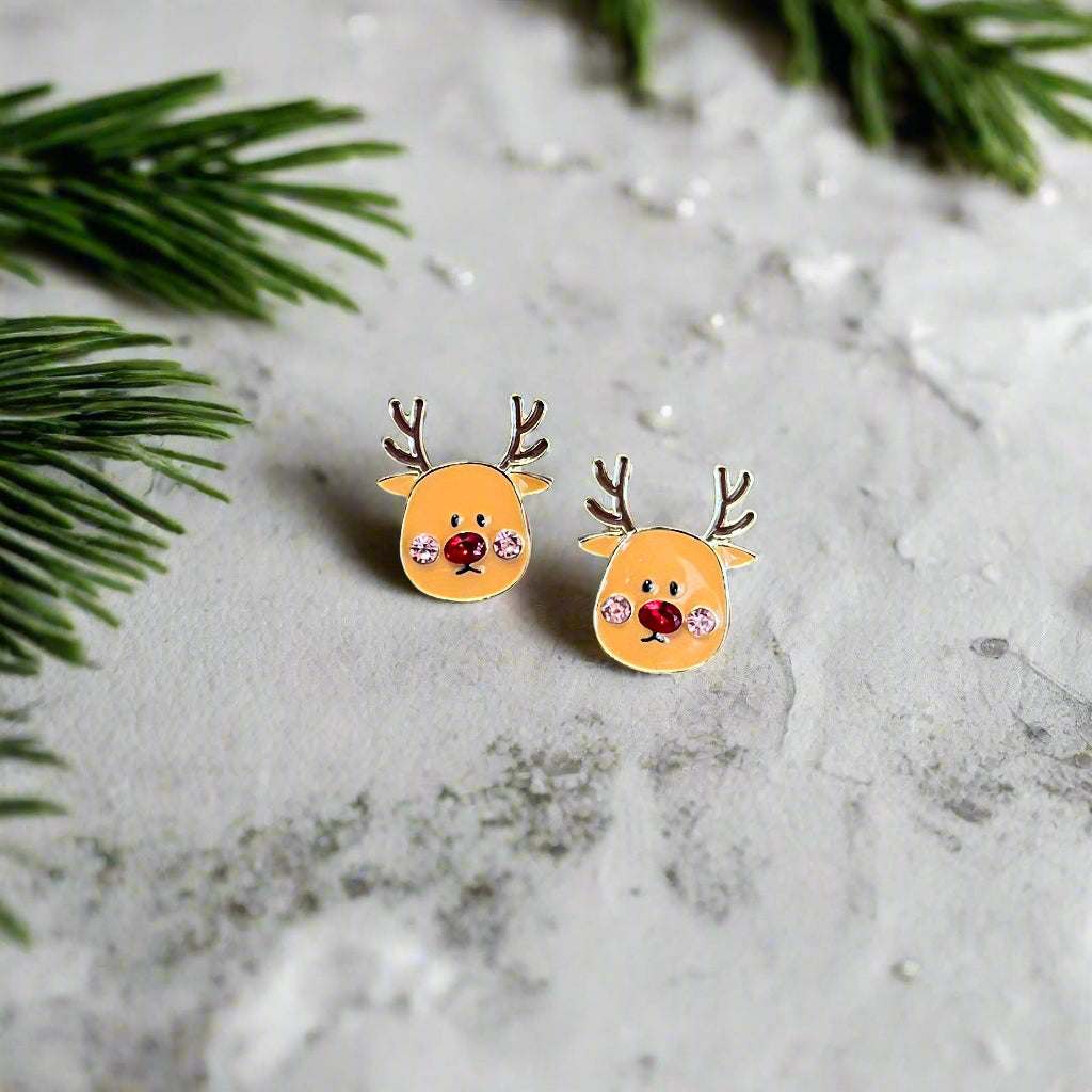 Little Rudy Reindeer Earrings