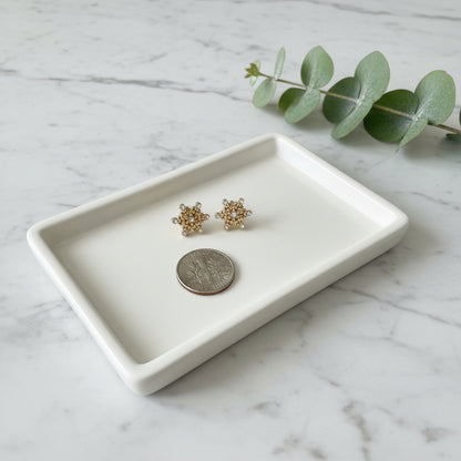 Itty Bitty Gold Snowflakes