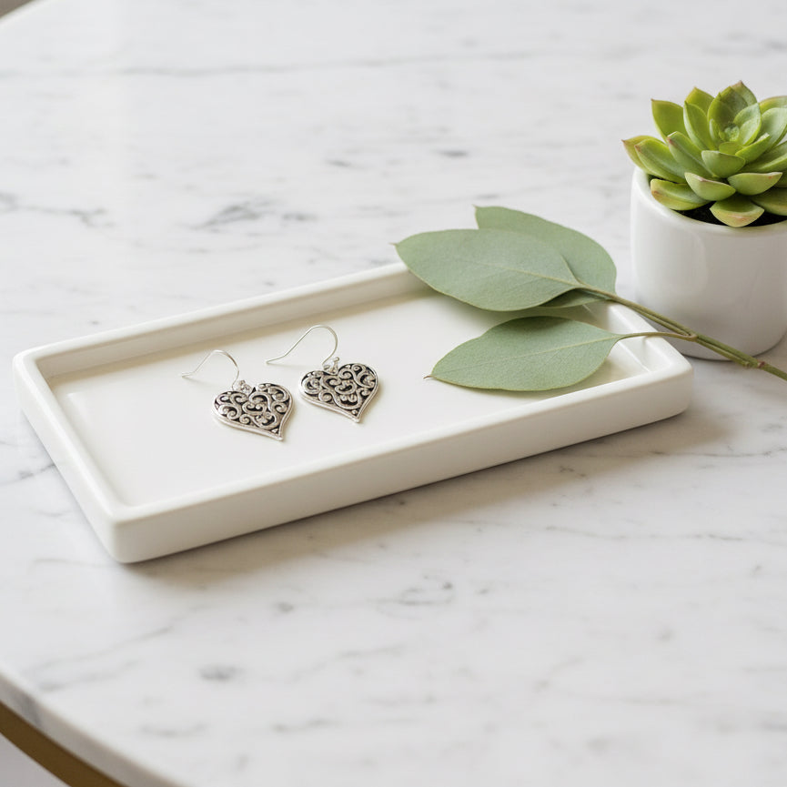 Promises Heart Earrings