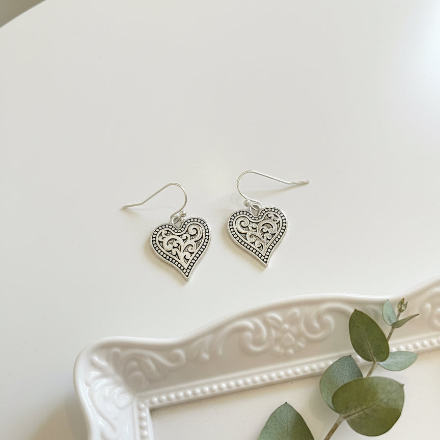 Promises Heart Earrings