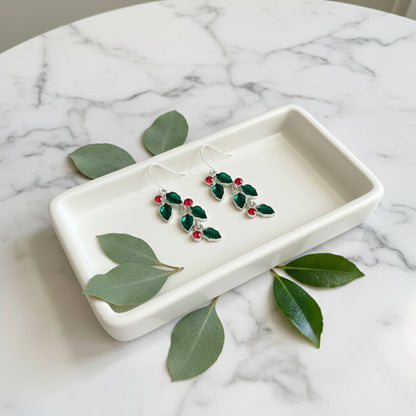 Boughs of Holly Earrings