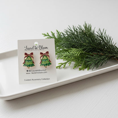 Winter Wonderland Christmas Tree Earrings