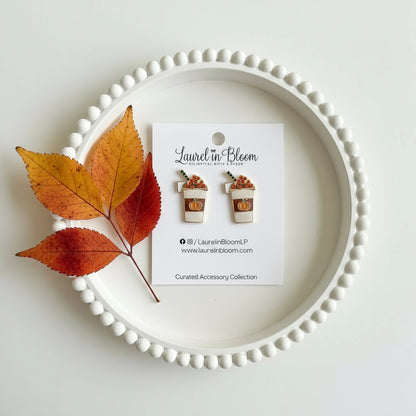 Pumpkin Spice Latte Earrings
