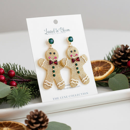 Sugared & Spiced Gingerbread Man Earrings