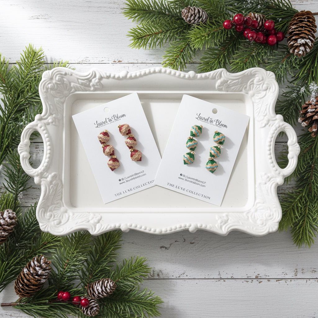 Vintage Vogue Ornament Earrings