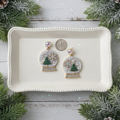 Winter Memories Snow Globe Earrings