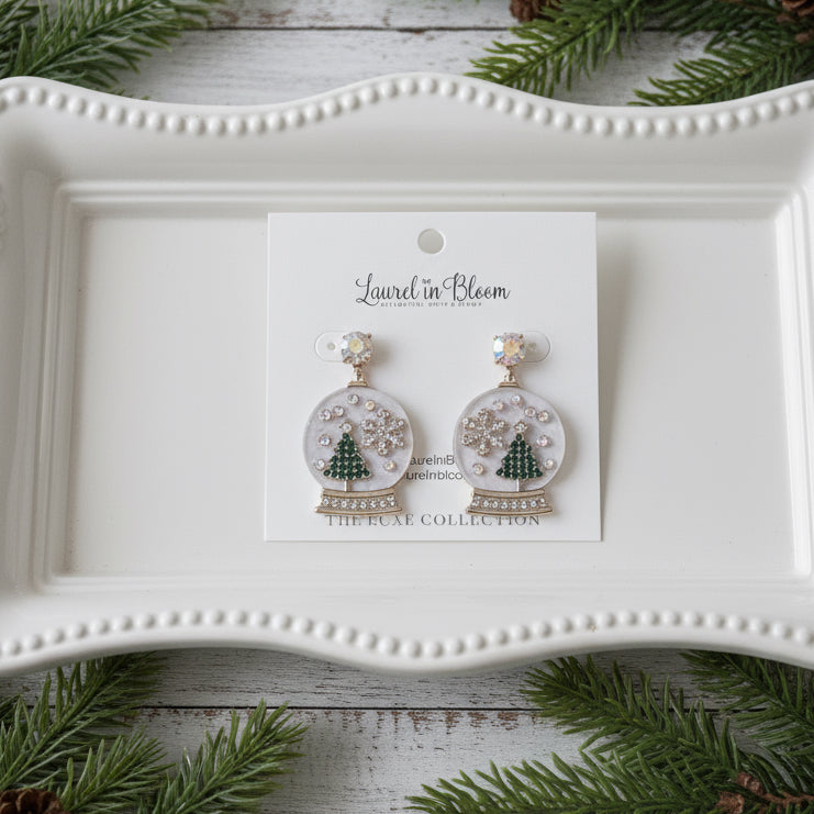 Winter Memories Snow Globe Earrings