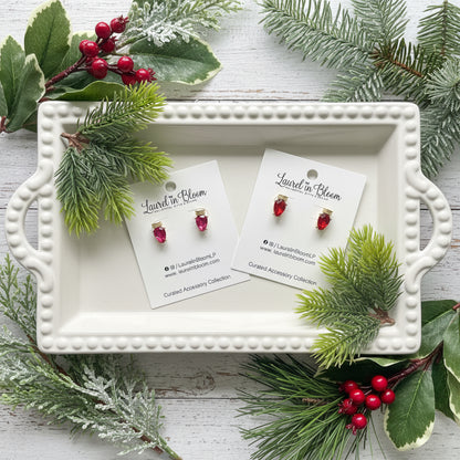 Retro Christmas Bulbs Holiday Earrings