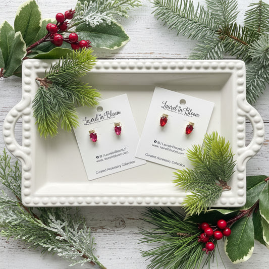 Retro Christmas Bulbs Holiday Earrings