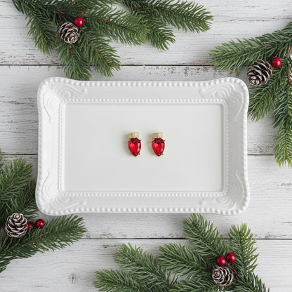 Retro Christmas Bulbs Holiday Earrings