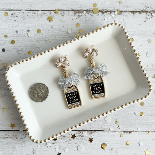 Pop the Bubbly! Happy New Year Champagne Earrings