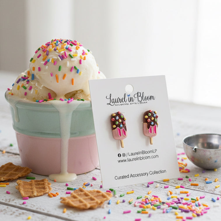 I Scream You Scream Ice Cream Earrings