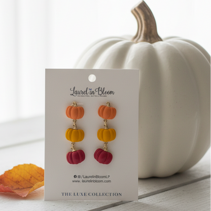 Heirloom Harvest Pumpkin Drop Earrings