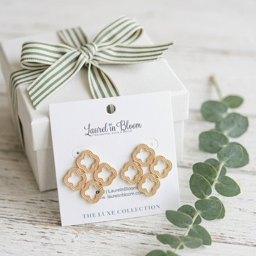 Golden Clover Estate Earrings