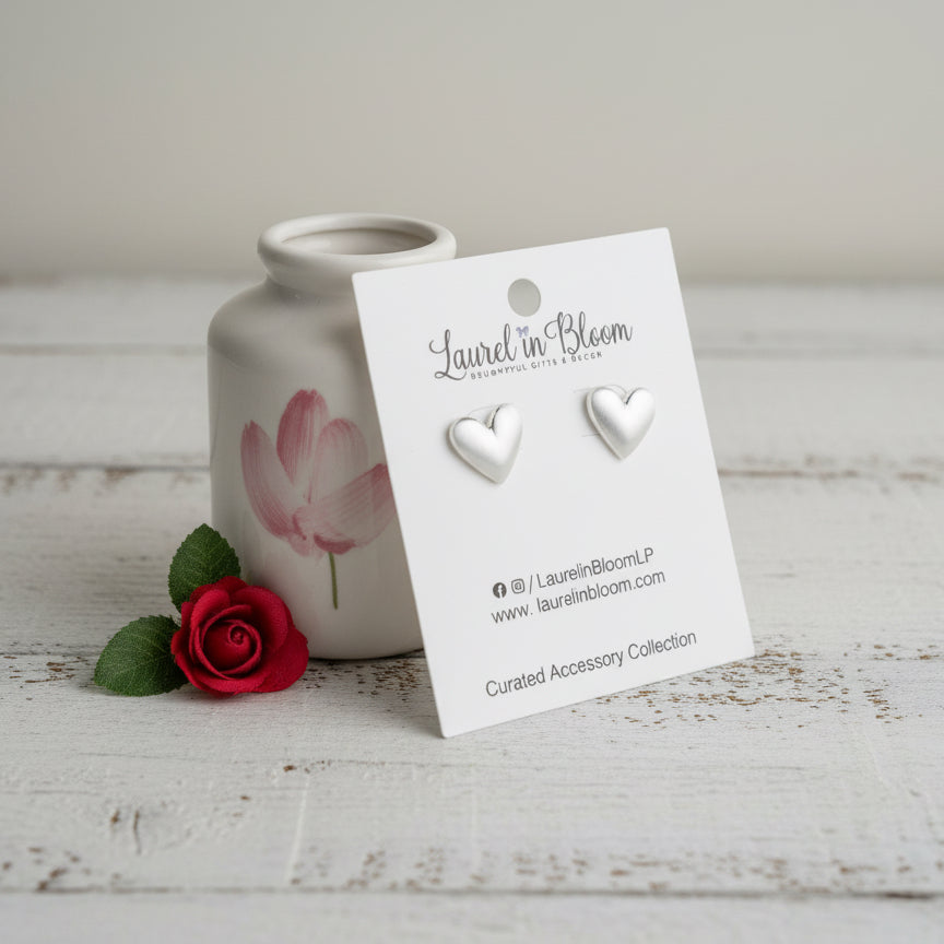 Itty Bitty Big Heart Earrings