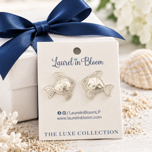 Mariner’s Gold LUXE Fish Stud Earrings