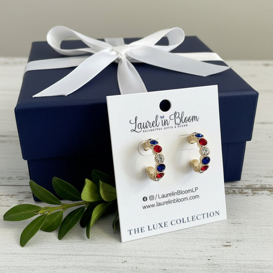 Sutton LUXE Hoops (Red/White/Blue)