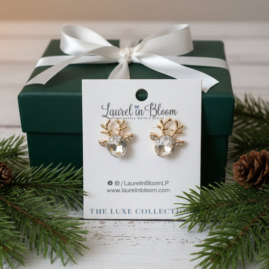 Holiday Starlight Reindeer Studs