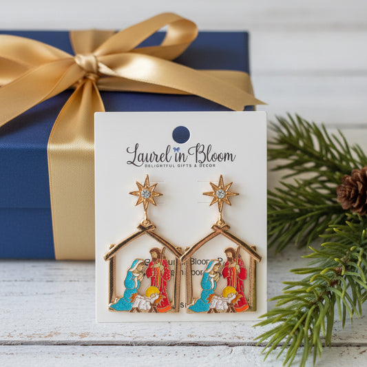 Oh Night Divine Nativity Earrings