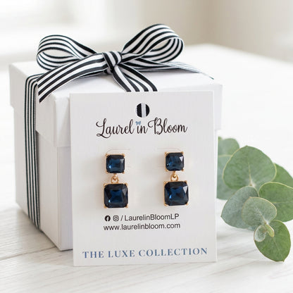Adele Princess-Cut Jewel Drops