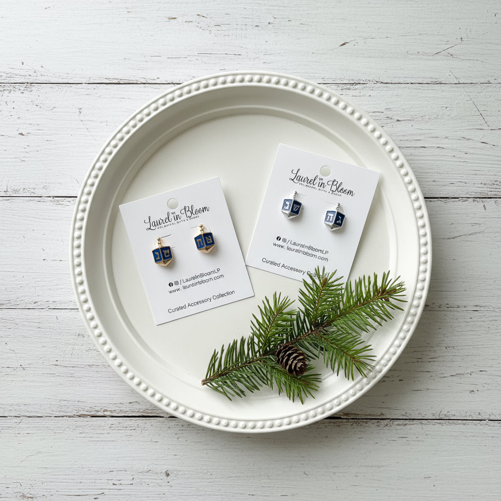 Dancing Dreidel Earrings