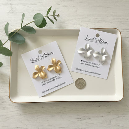 Whispered Petals Stud Earrings