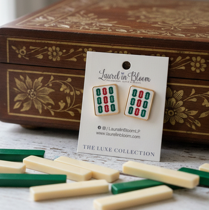 Lucky Winds Bamboo Mahjong Studs