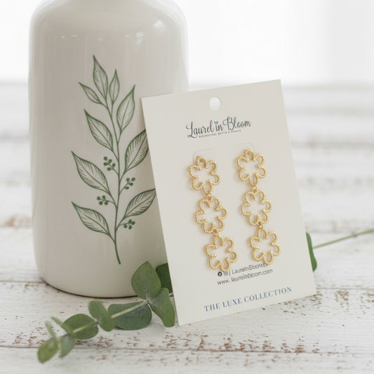 LUXE Petal Bloom Trios Earrings