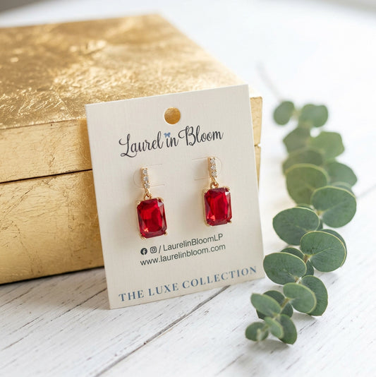 Kate Emerald-Cut Jewel Drops
