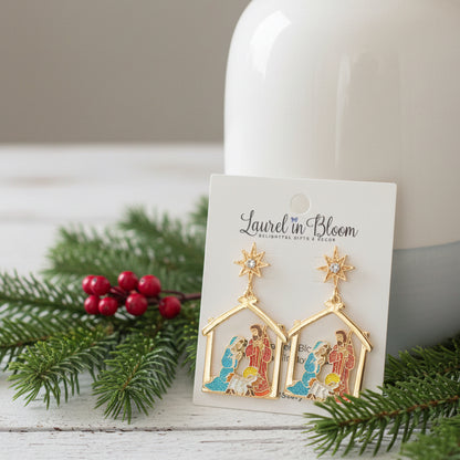 Oh Night Divine Nativity Earrings