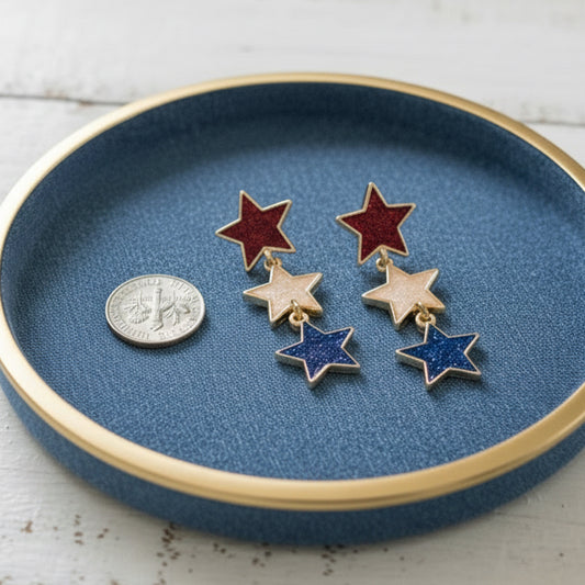 All-Star Patriot Trio Earrings